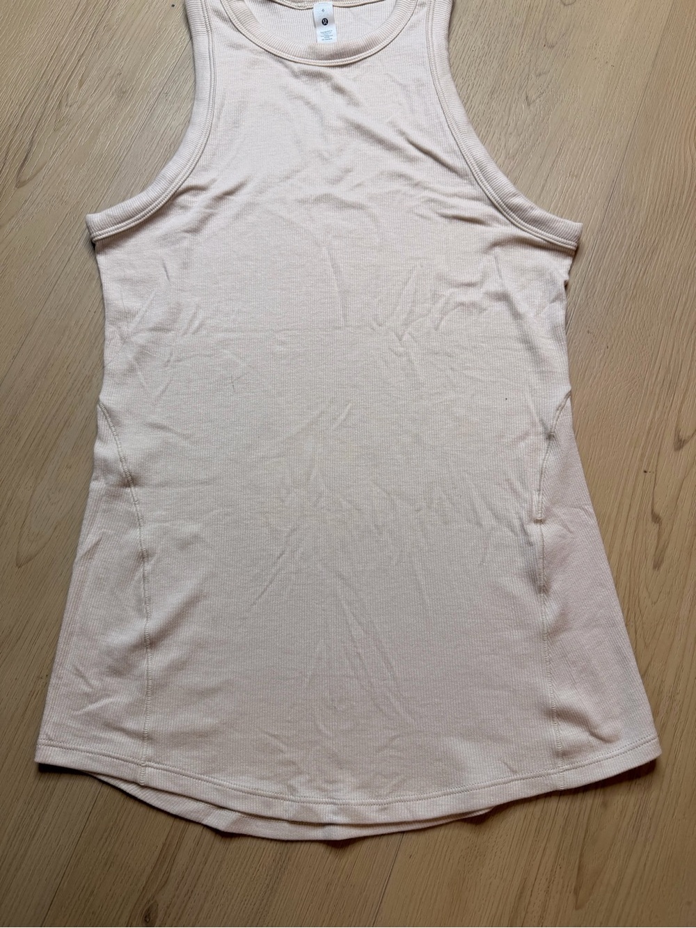 Lululemon Hold Tight Cream Ribbed Tank Top - Picture 3 of 4
